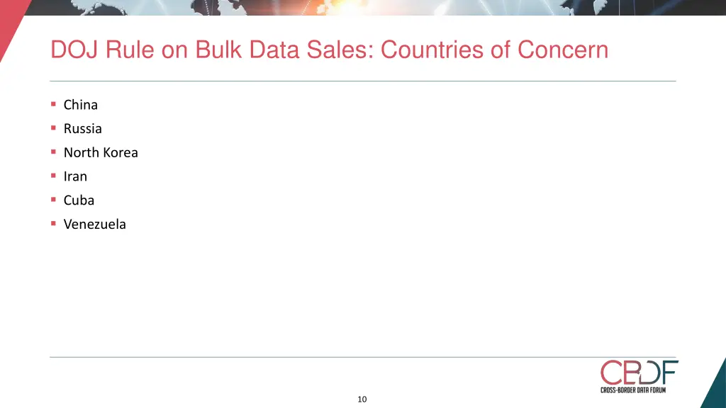 doj rule on bulk data sales countries of concern