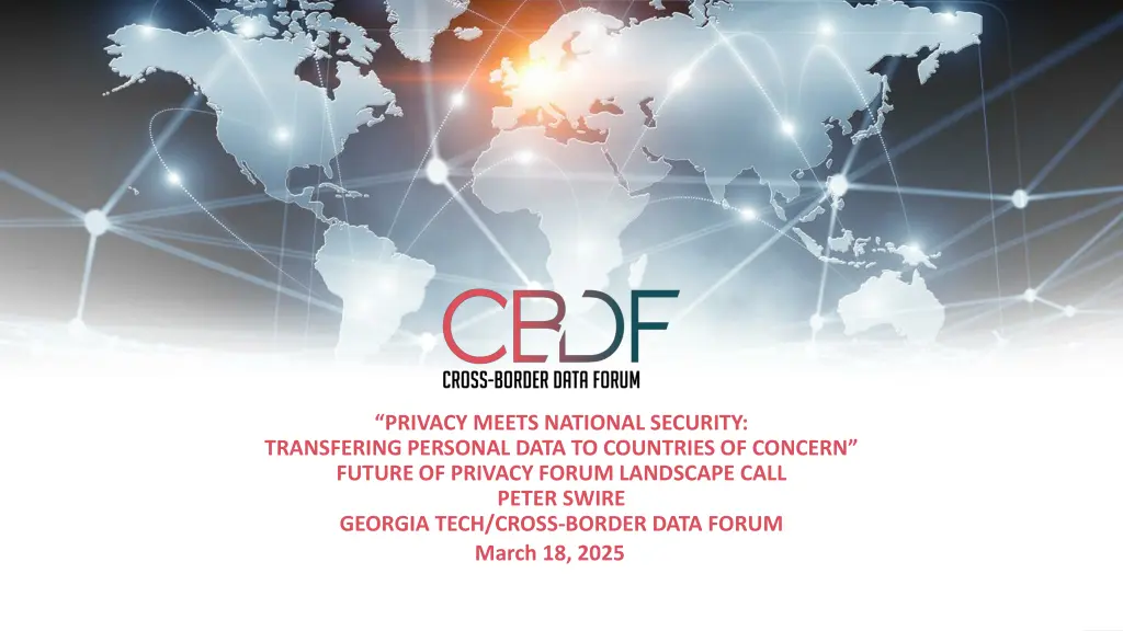 privacy meets national security transfering