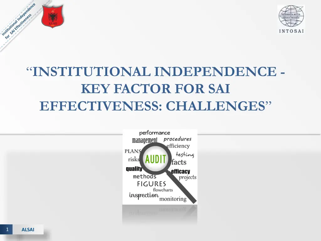 institutional independence key factor