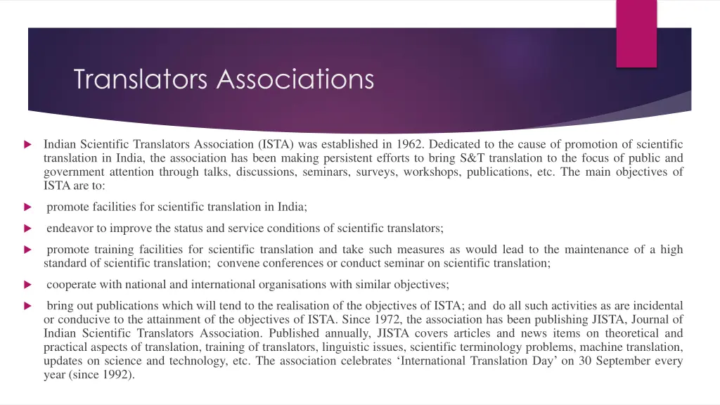 translators associations