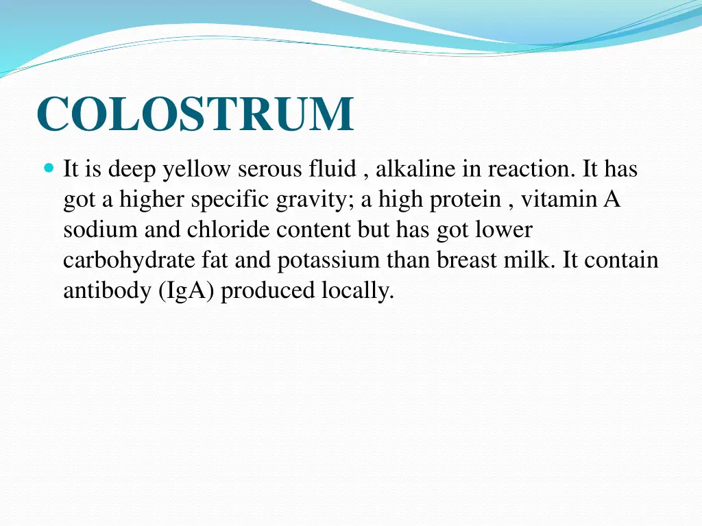 colostrum