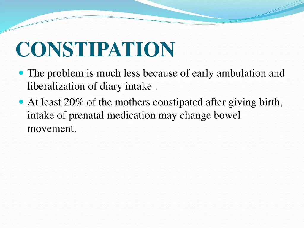 constipation