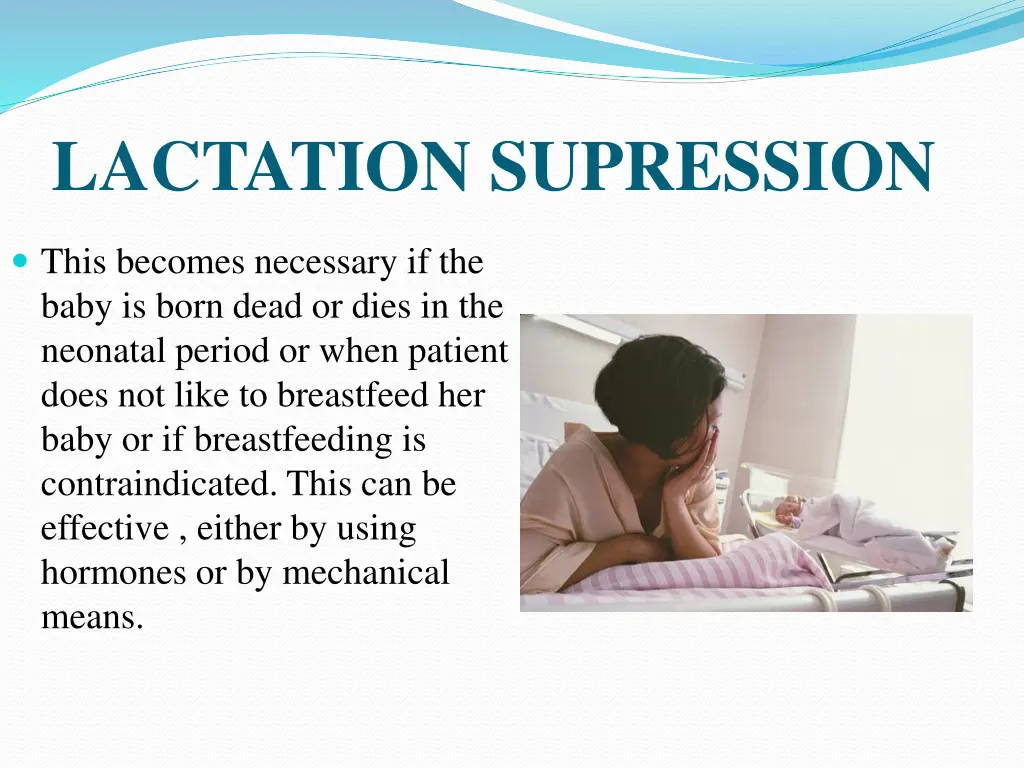 lactation supression