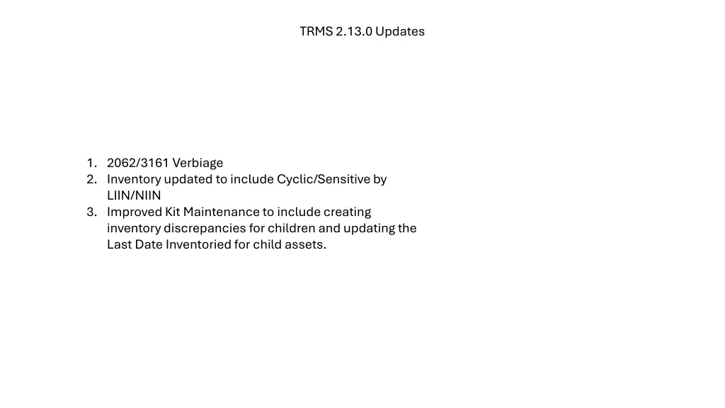 trms 2 13 0 updates