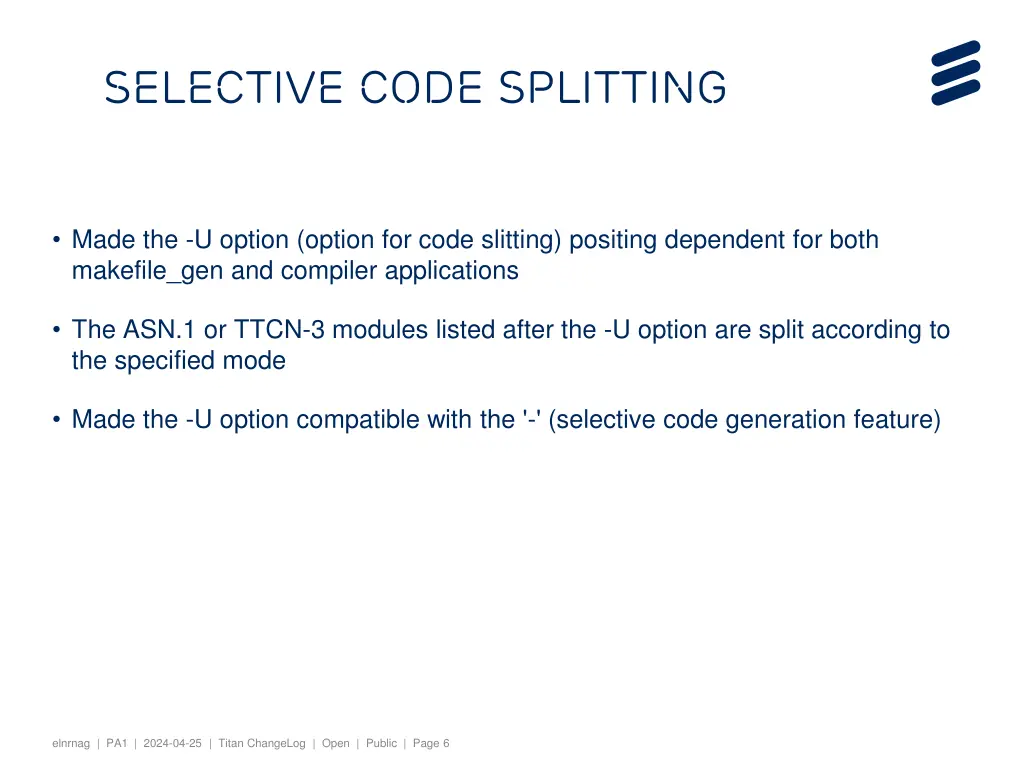 selective code splitting