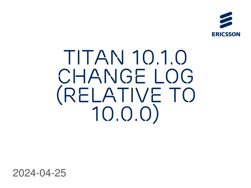 titan 10 1 0 change log relative to 10 0 0