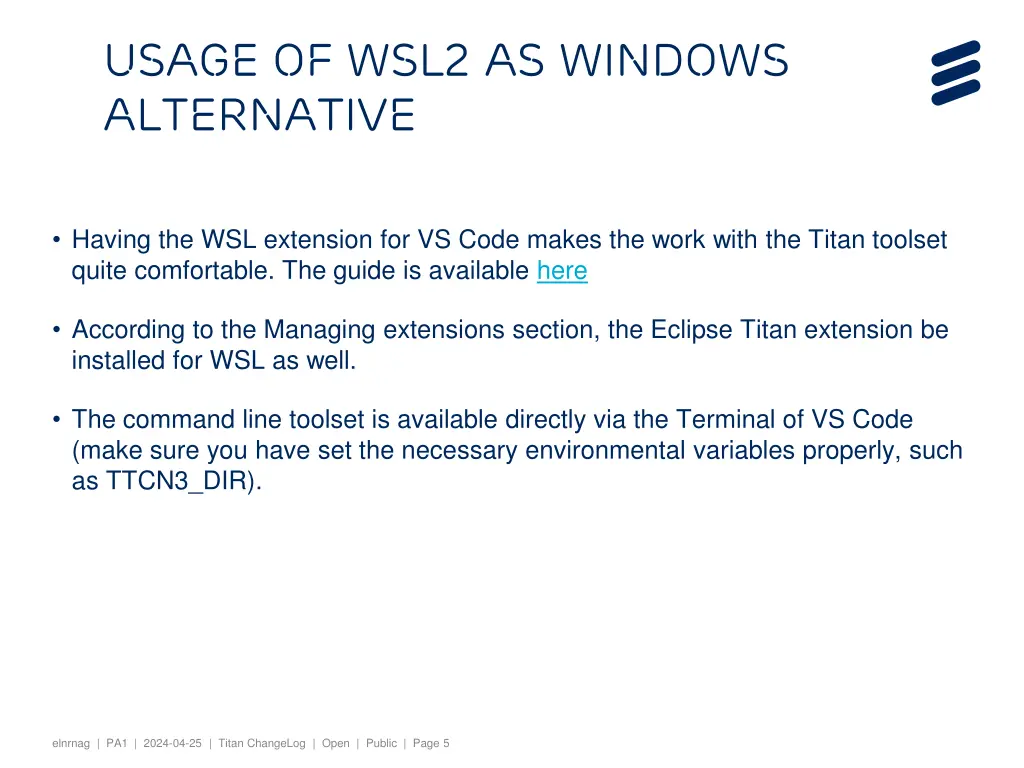 usage of wsl2 as windows alternative