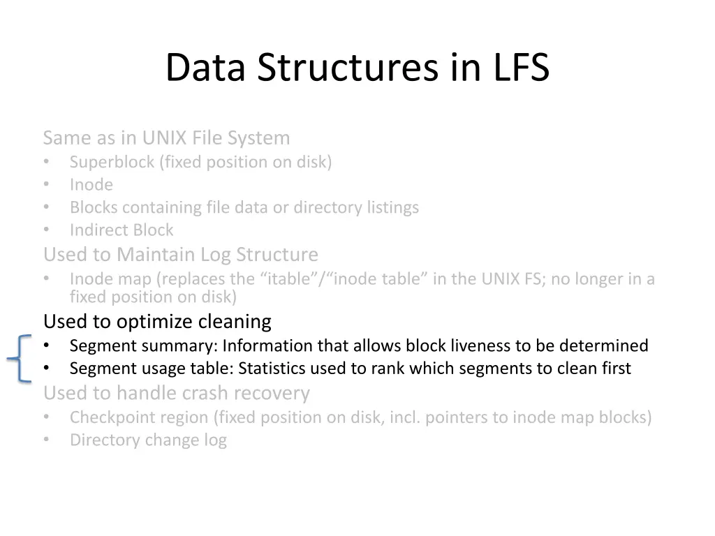 data structures in lfs 3