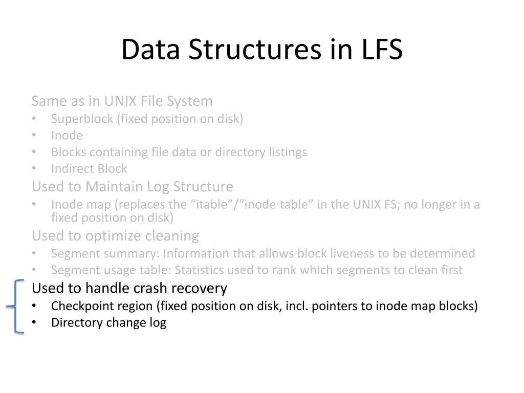 data structures in lfs 4