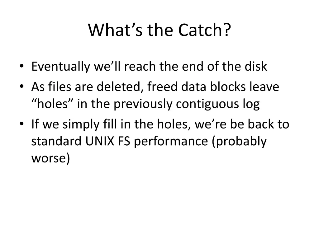 what s the catch