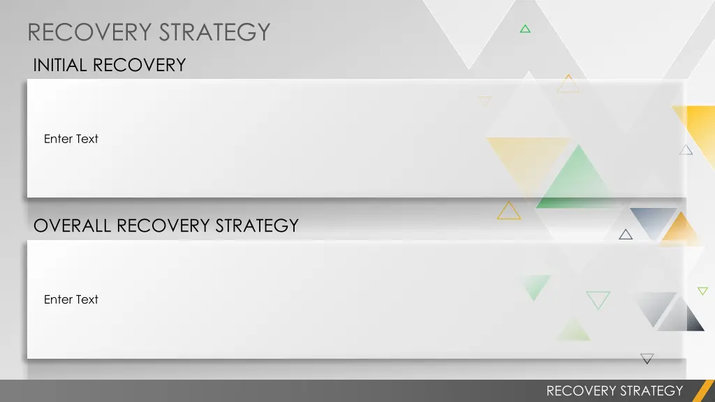 recovery strategy