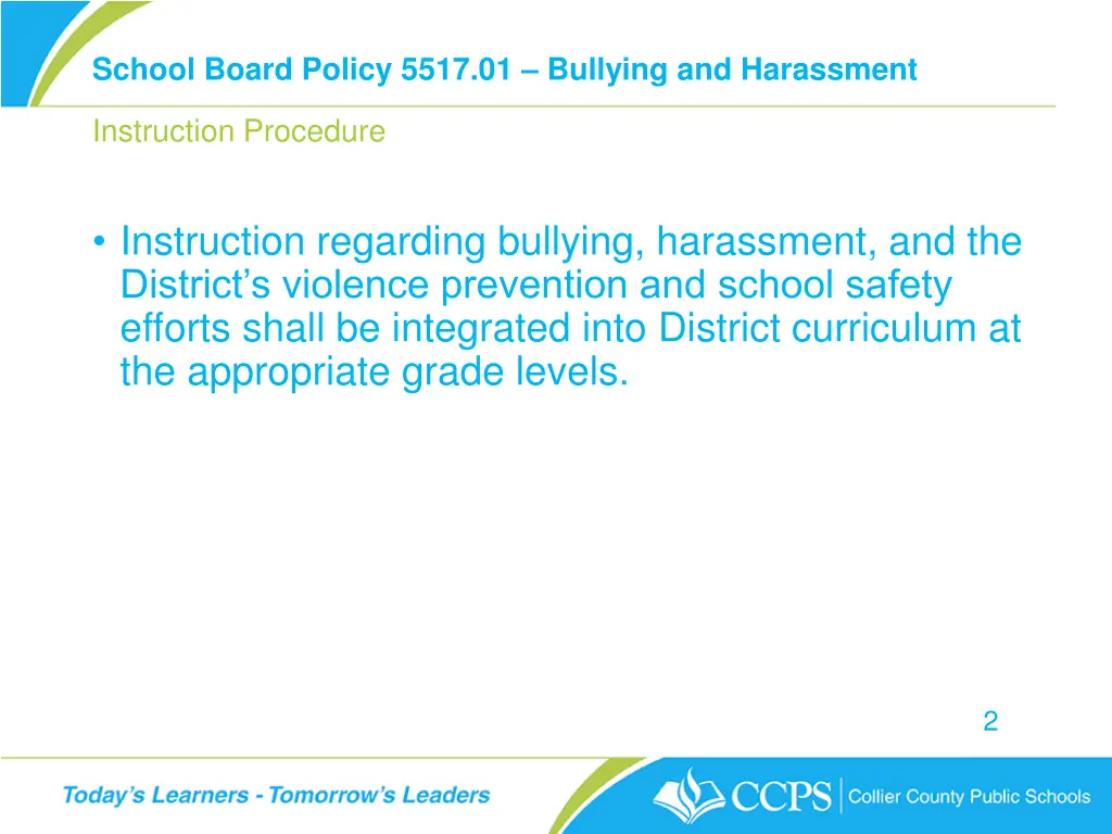 school board policy 5517 01 bullying 1