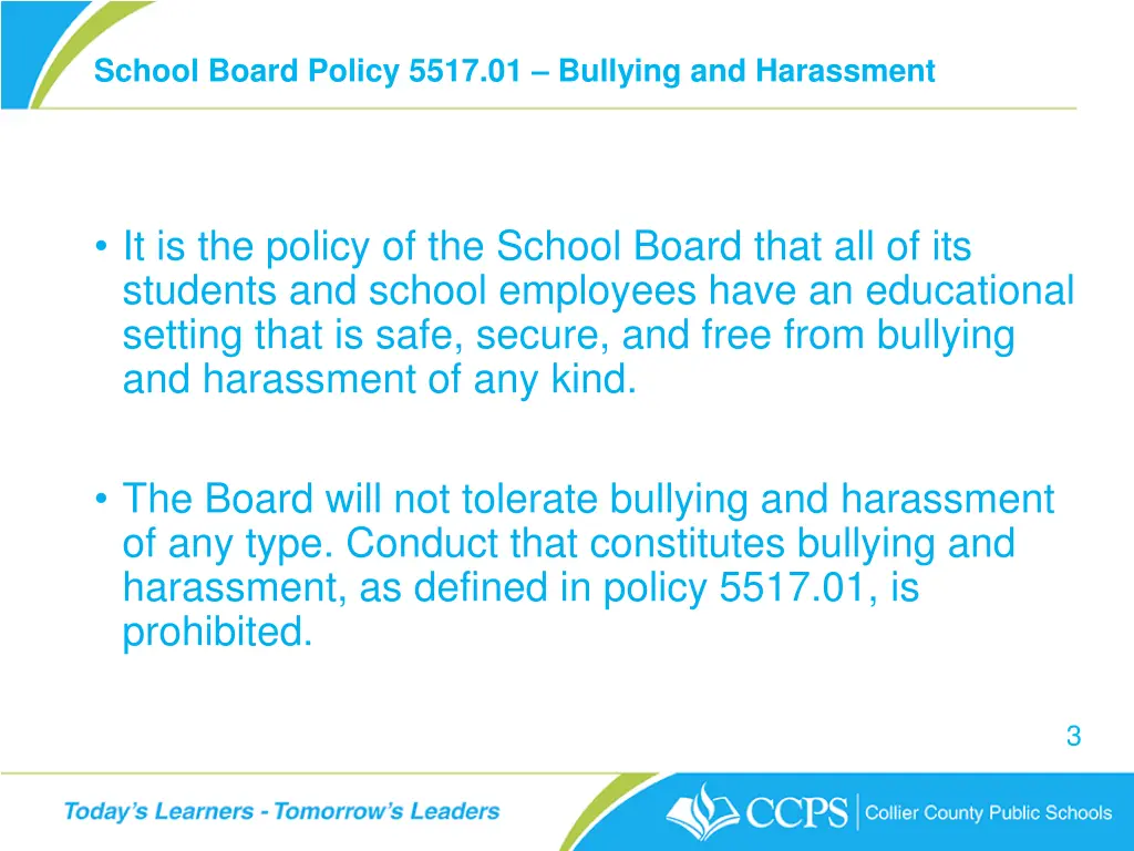 school board policy 5517 01 bullying 2