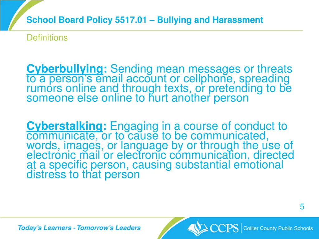 school board policy 5517 01 bullying 4
