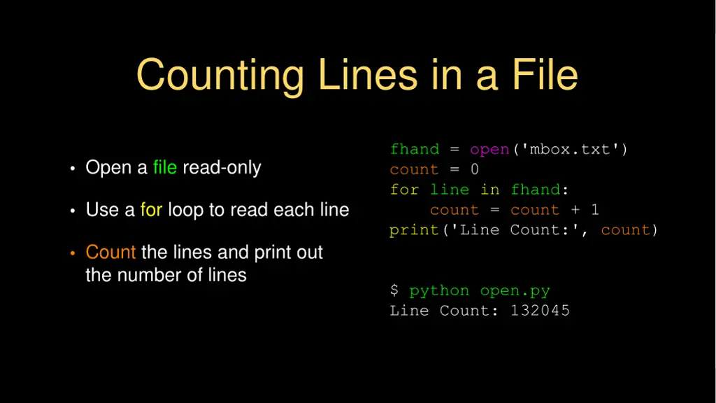 counting lines in a file