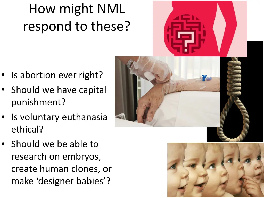how might nml respond to these