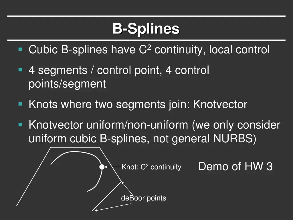 b splines