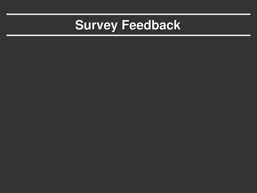survey feedback