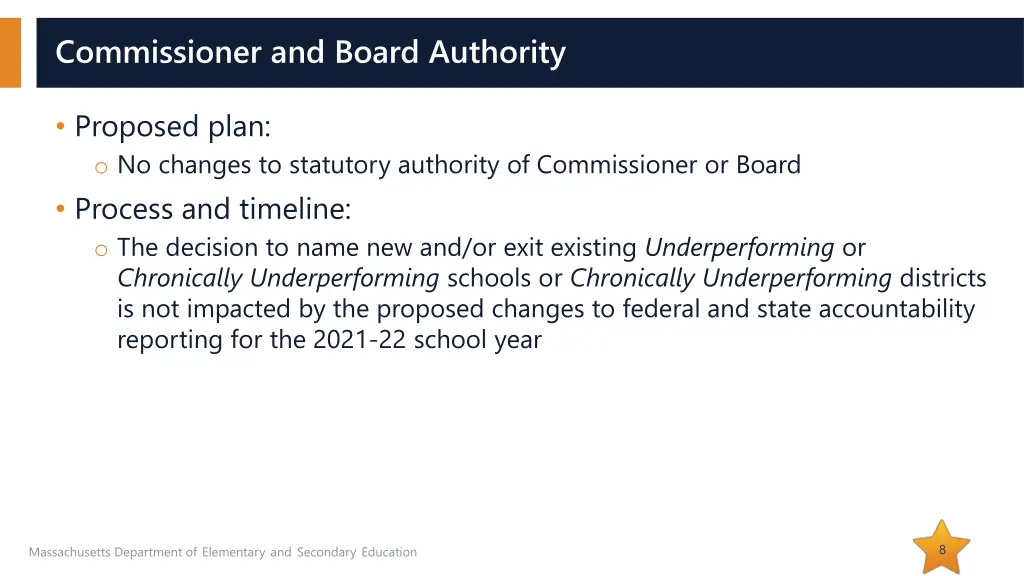 commissioner and board authority