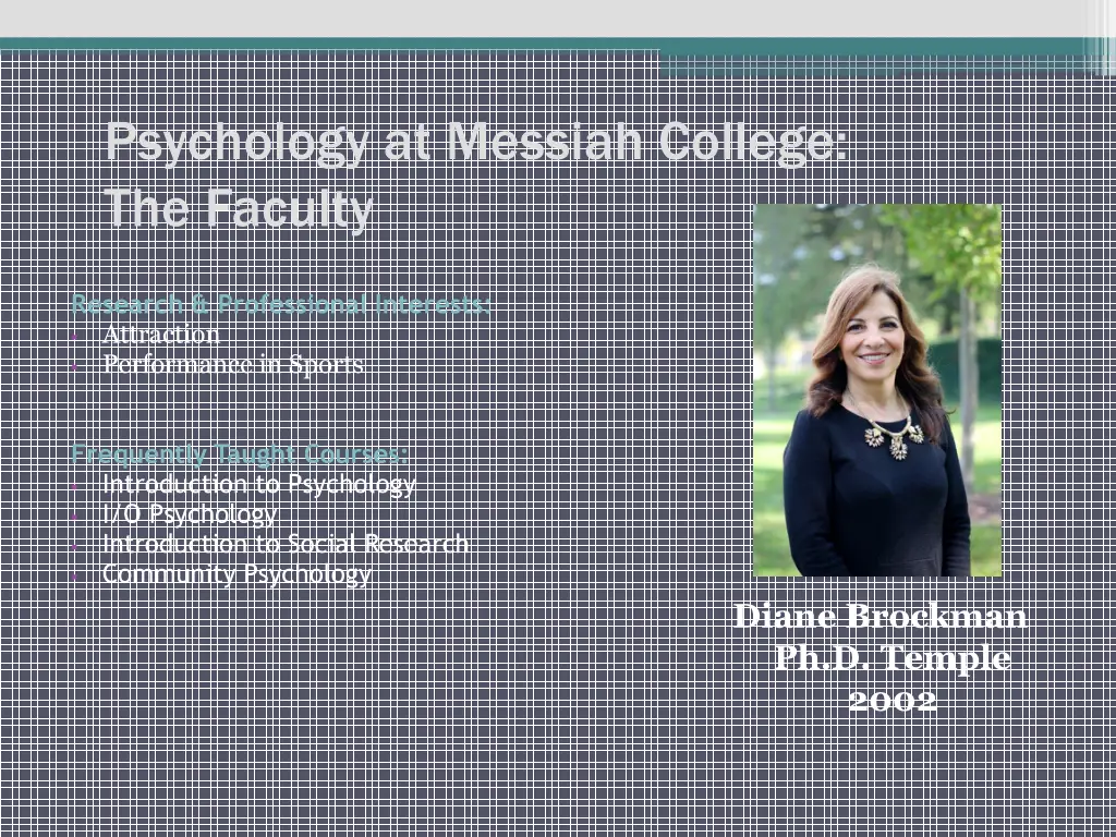 psychology at messiah college the faculty 1