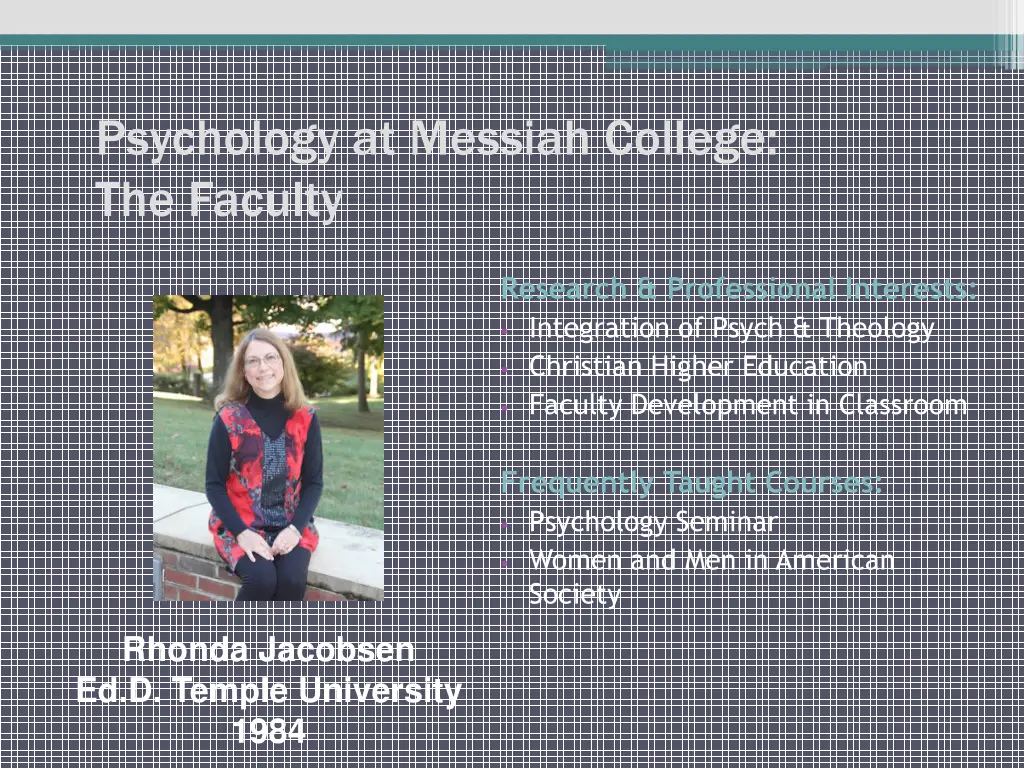 psychology at messiah college the faculty 3