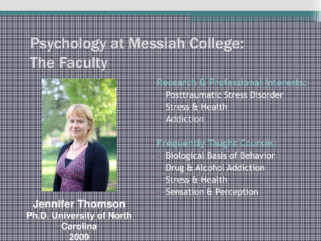 psychology at messiah college the faculty 6
