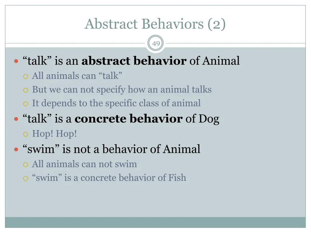 abstract behaviors 2