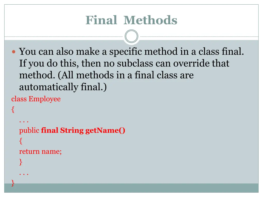 final methods 1