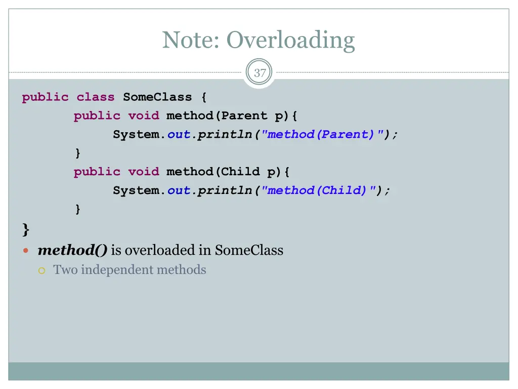 note overloading
