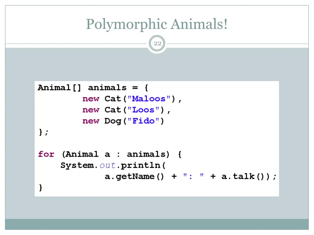 polymorphic animals