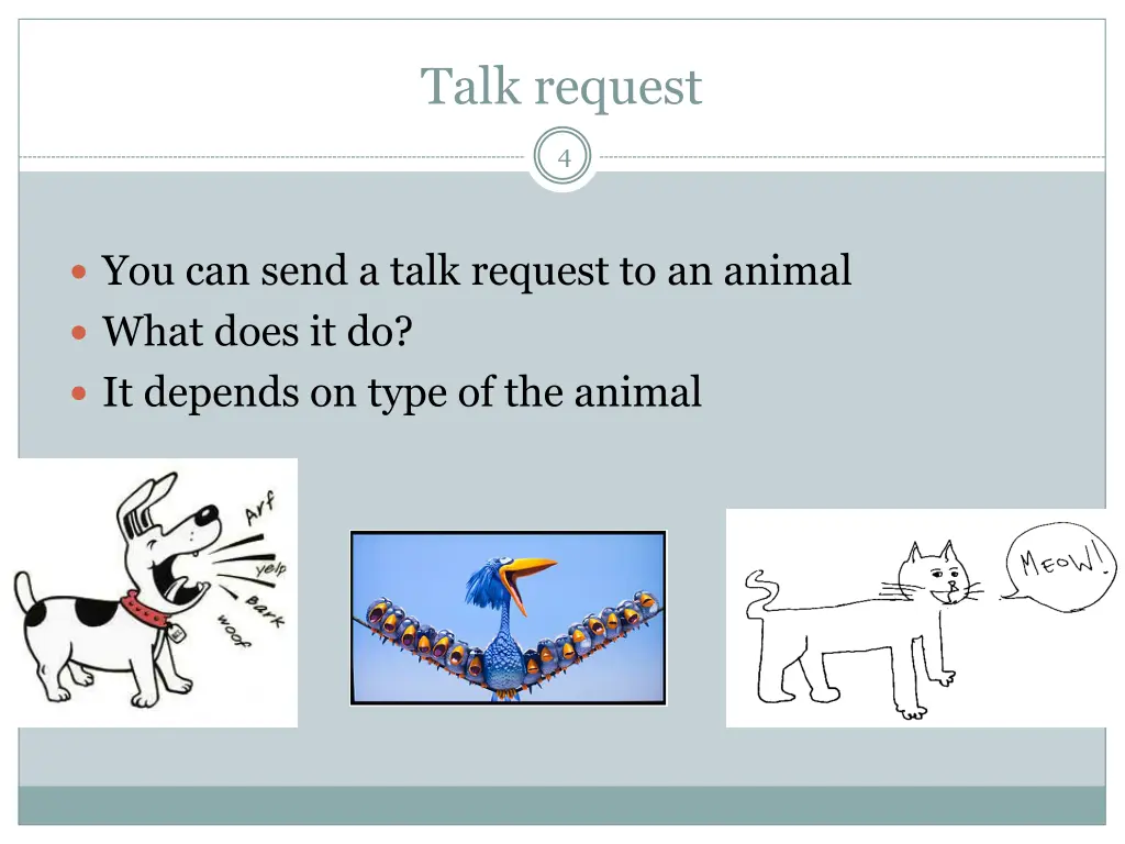 talk request