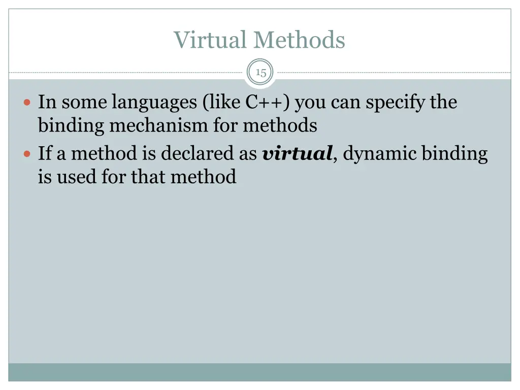virtual methods