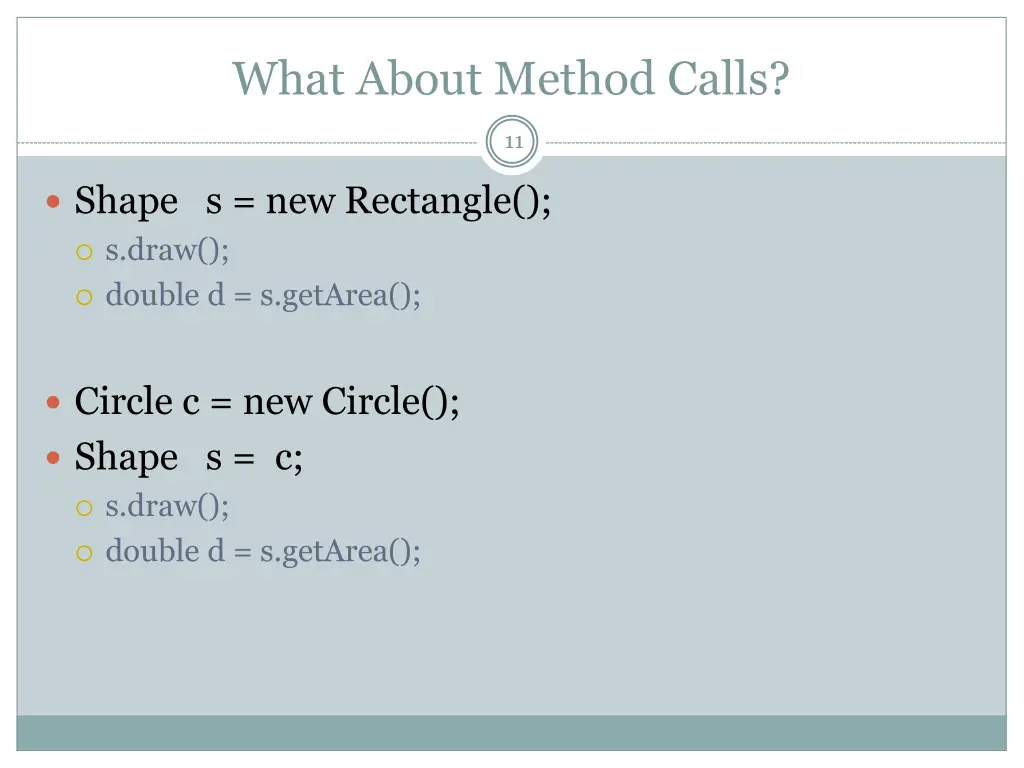 what about method calls