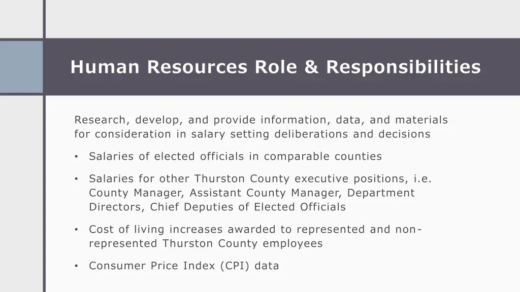 human resources role responsibilities