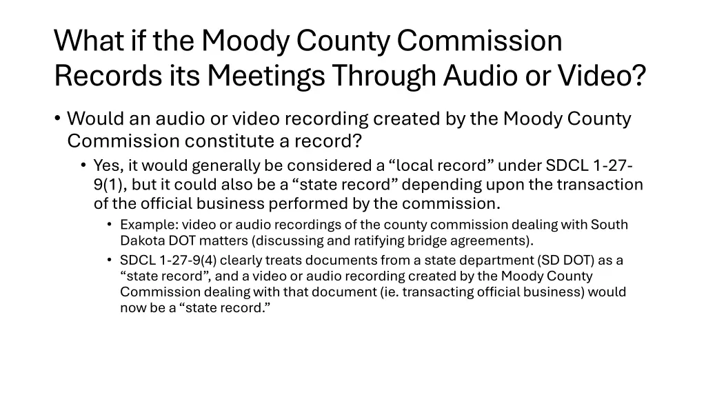 what if the moody county commission records 1