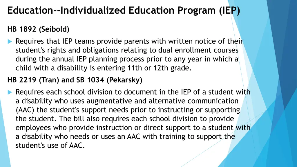 education individualized education program iep 1