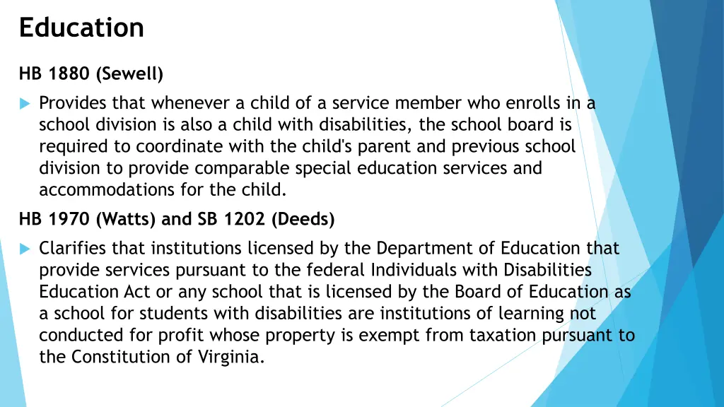 education