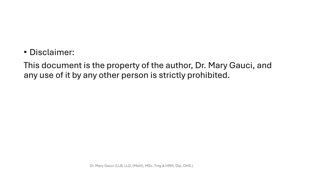 disclaimer this document is the property