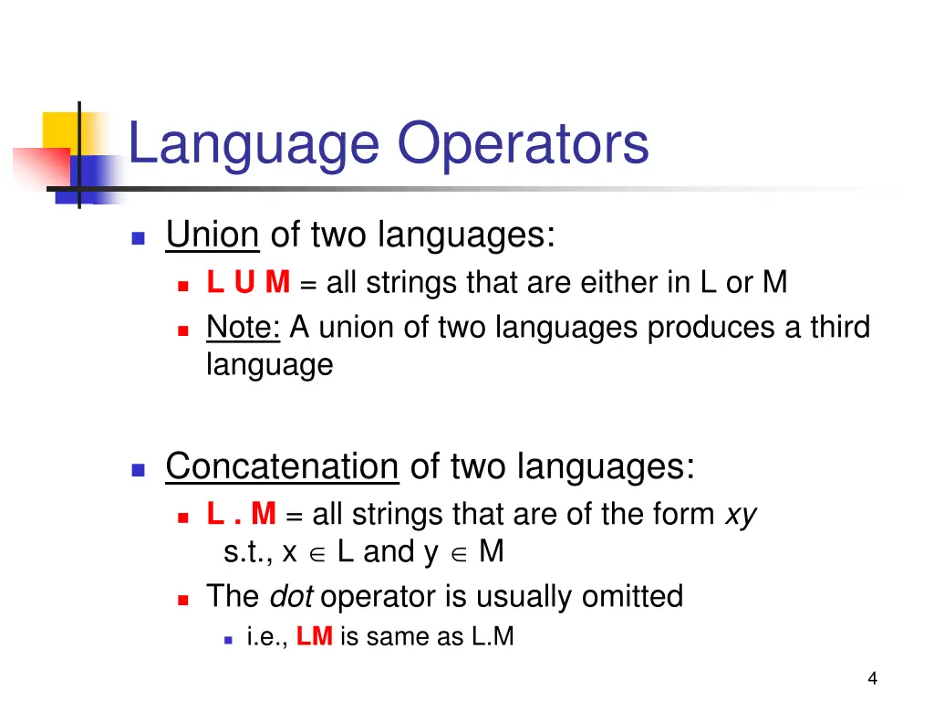 language operators