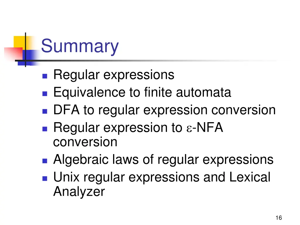 summary
