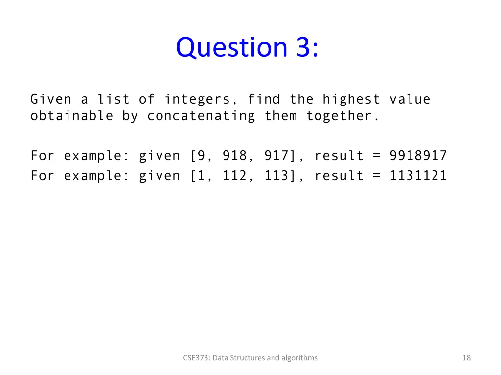question 3