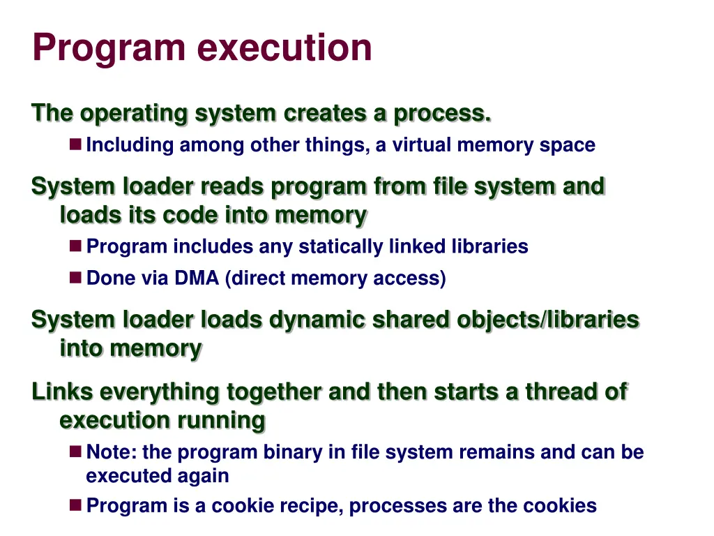 program execution 1