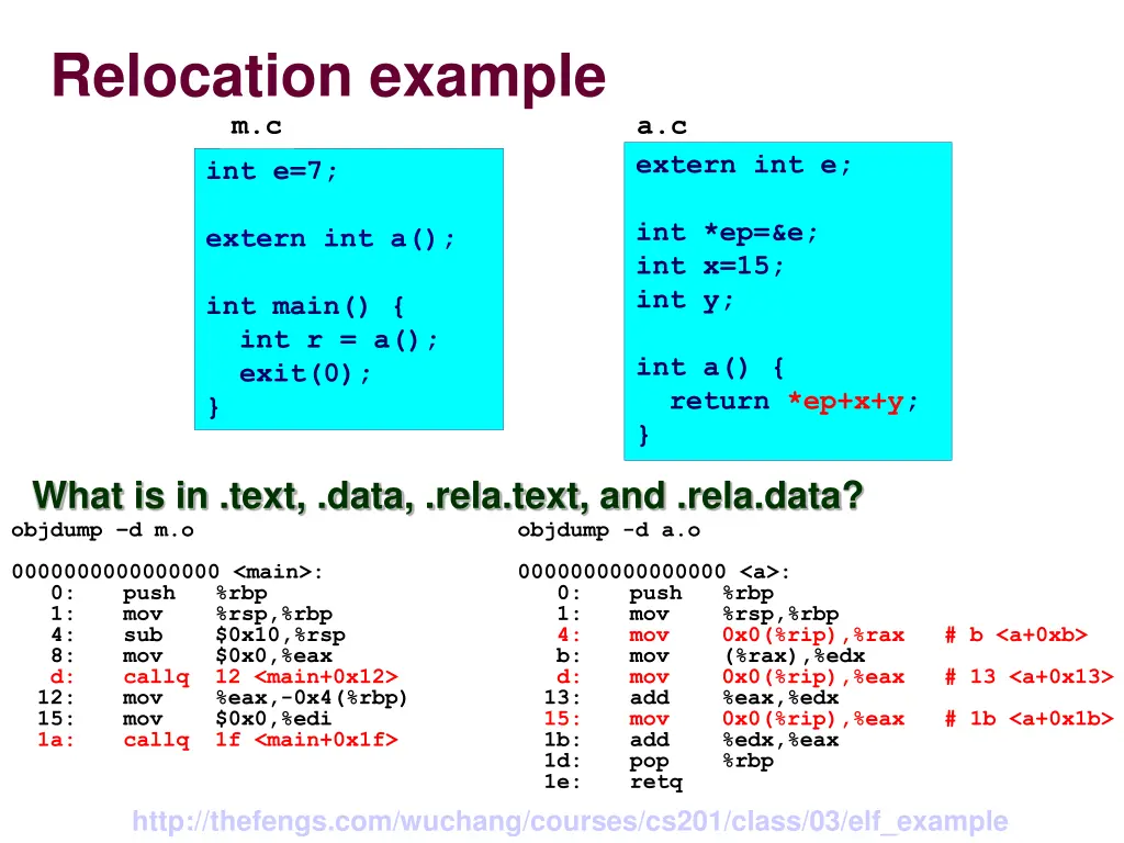 relocation example m c