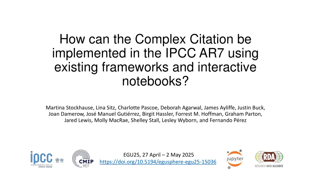 how can the complex citation be implemented