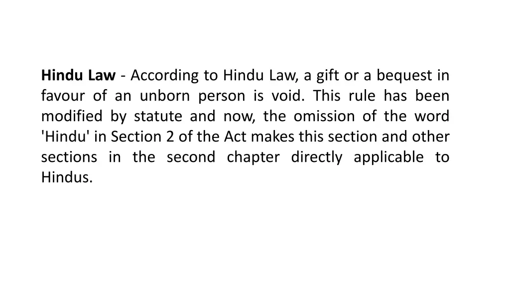 hindu law according to hindu law a gift