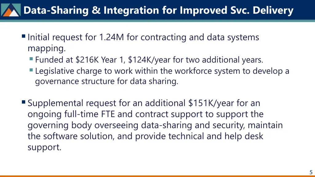 data sharing integration for improved svc delivery