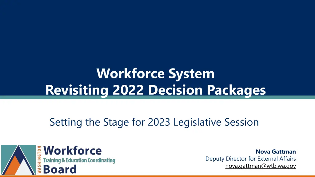 workforce system revisiting 2022 decision packages
