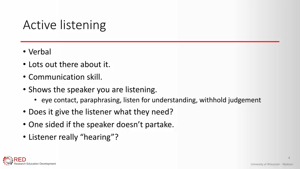 active listening