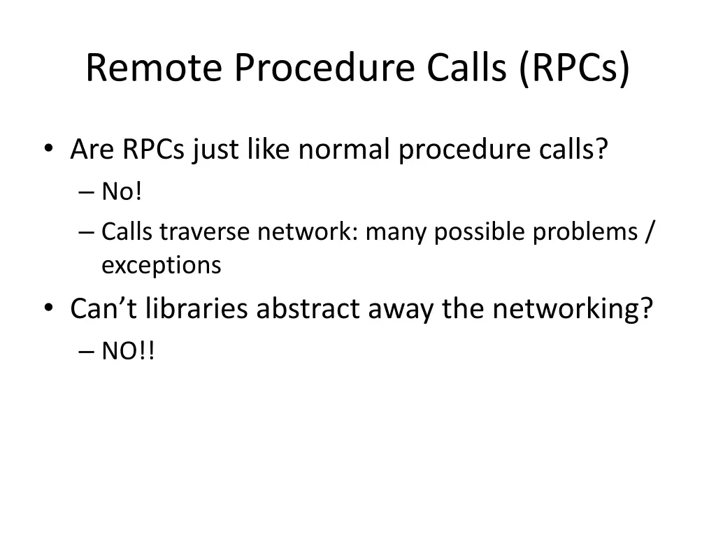 remote procedure calls rpcs 1