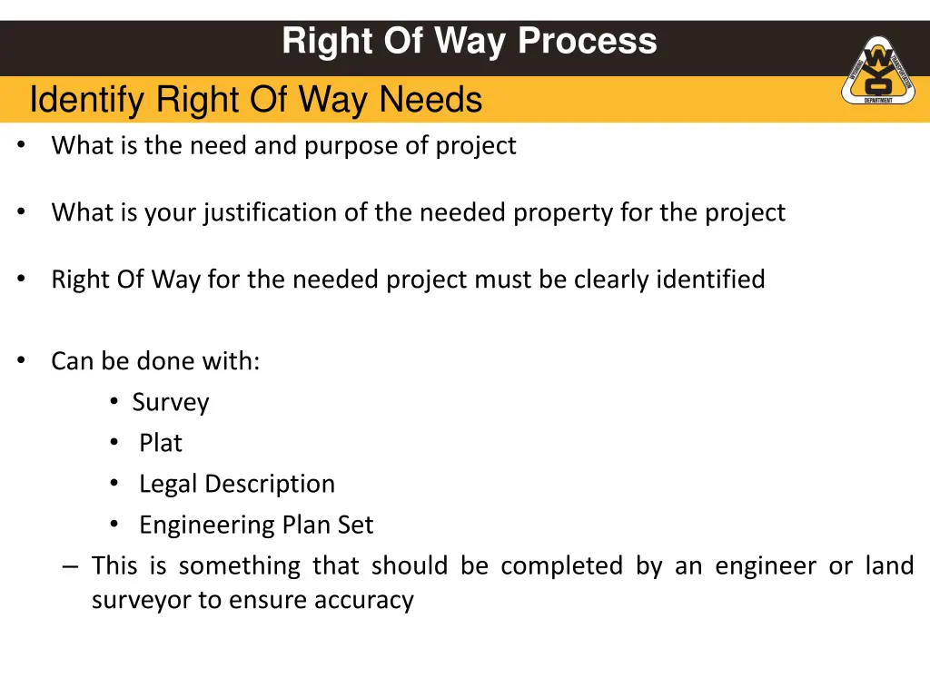 right of way process 1